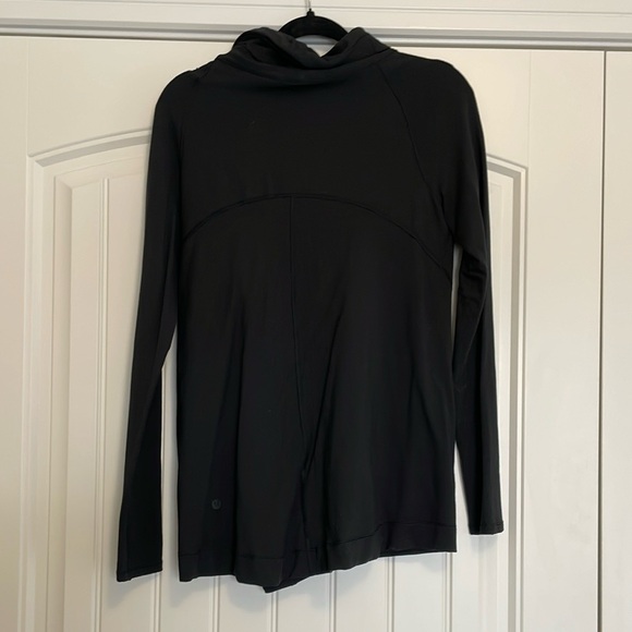 Lululemon Coast Easy Women's Black Wrap Sweater Size 4 - Picture 8 of 10